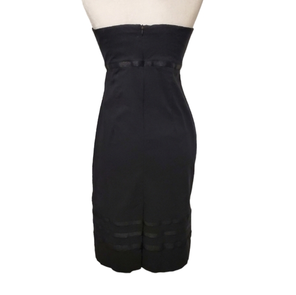Express Strapless Dress Womens Size 8 Black Stretch Bodycon Dress - Picture 4 of 10